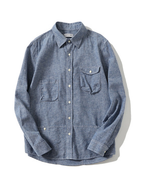 GarCle LABO 19ss 棉麻多口袋工装衬衫 男装