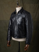 HDK(Haijue) No. 7 All-plant horse leather motorcycle straight-pull 701 jacket Short style TWC 1930S leather jacket thumbnail 4