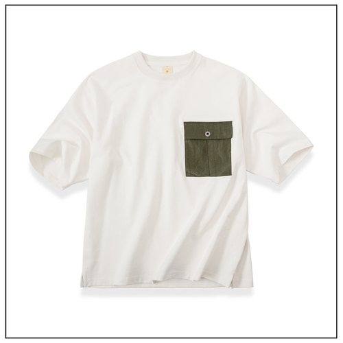 HDK短袖时尚二战军布胸袋