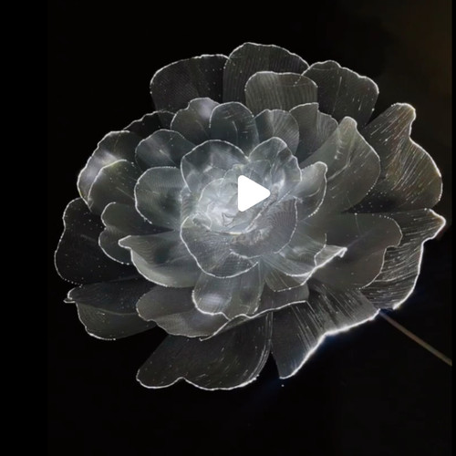 户外防水发光花朵落地灯