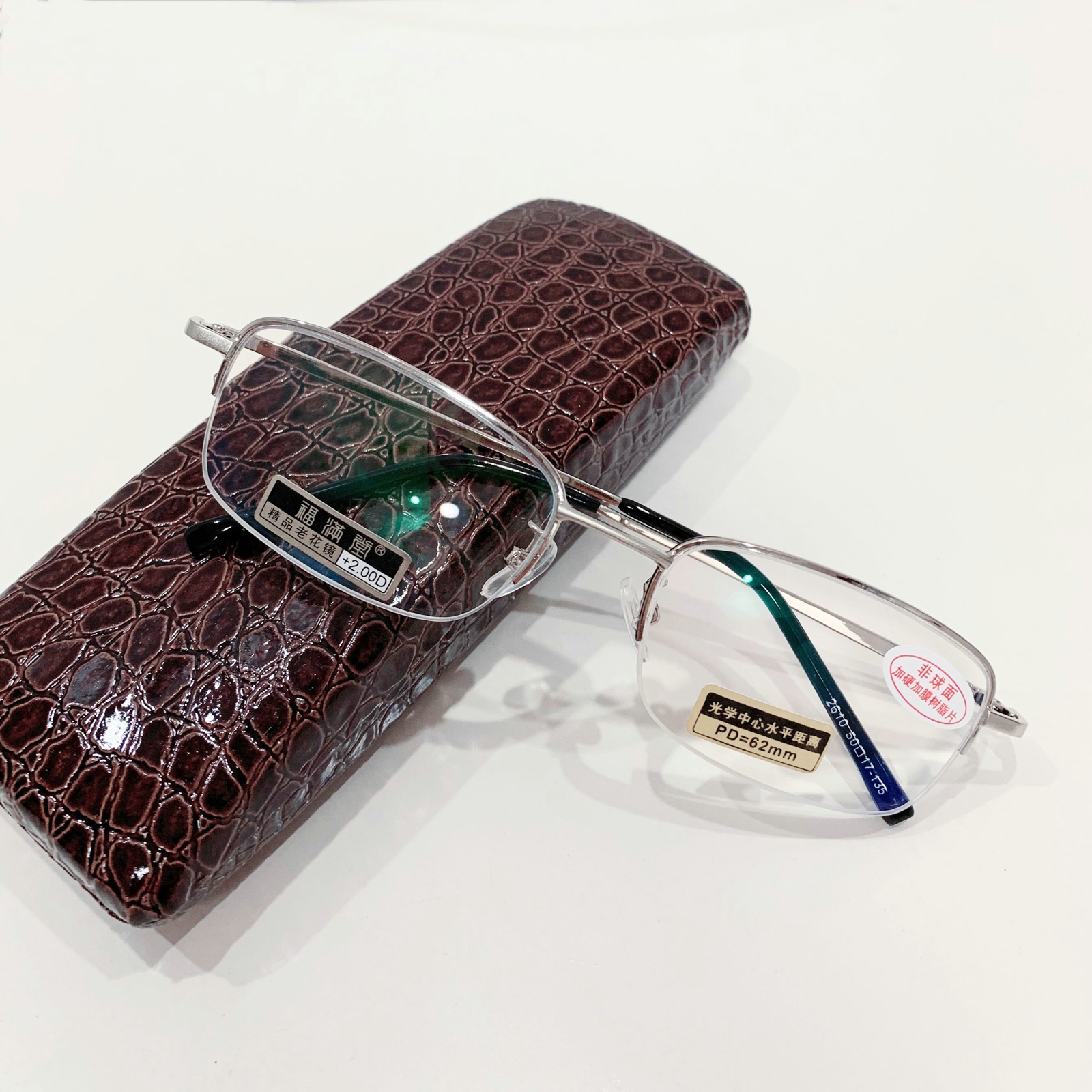 男女半框时尚简约舒适高清老花镜