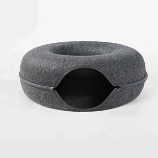 甜甜圈猫窝隧道式猫窝双层猫窝通用四季耐脏柔软猫窝上下轮胎猫窝