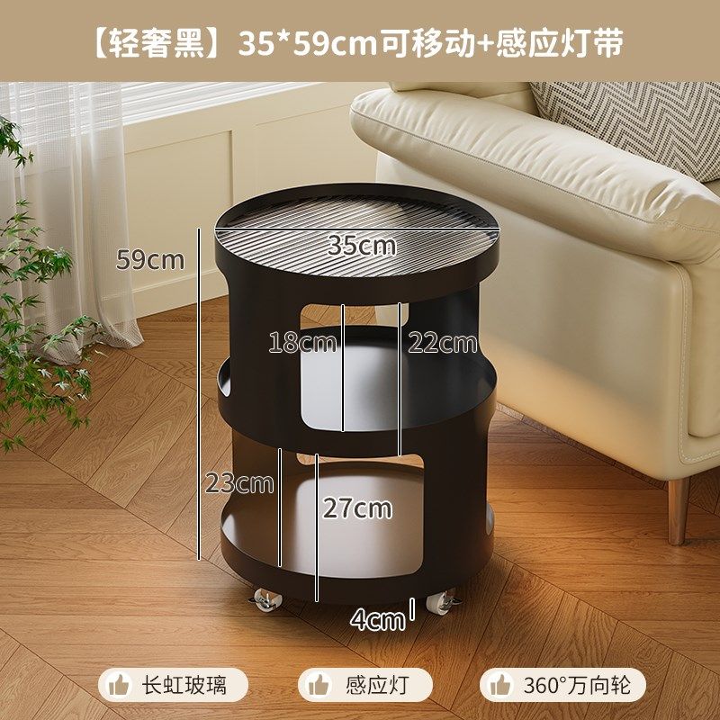 沙发边几可移动创意小圆茶几客厅茶桌奶油风铁艺床头柜推车置物架,住宅家具,移动边几/推车,淘宝优惠券,粉丝福利购,淘宝优惠卷