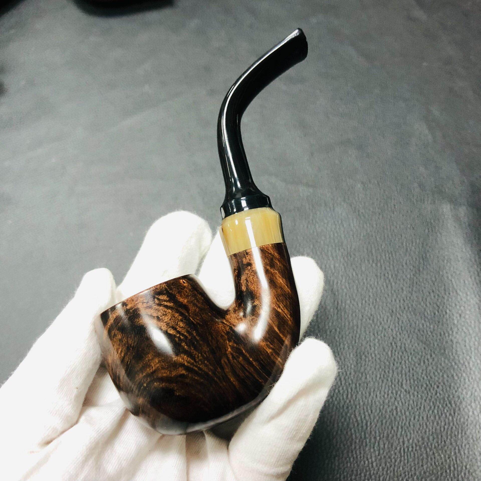 手工烟斗#烟具  特价包邮 意大利进口石楠木手工烟斗，大号福尔摩怎么样,好用不?