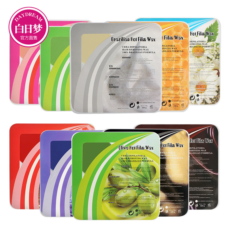 liddy 跨境 脱毛块蜡500g免纸固体脱毛硬蜡块 hair remover wax