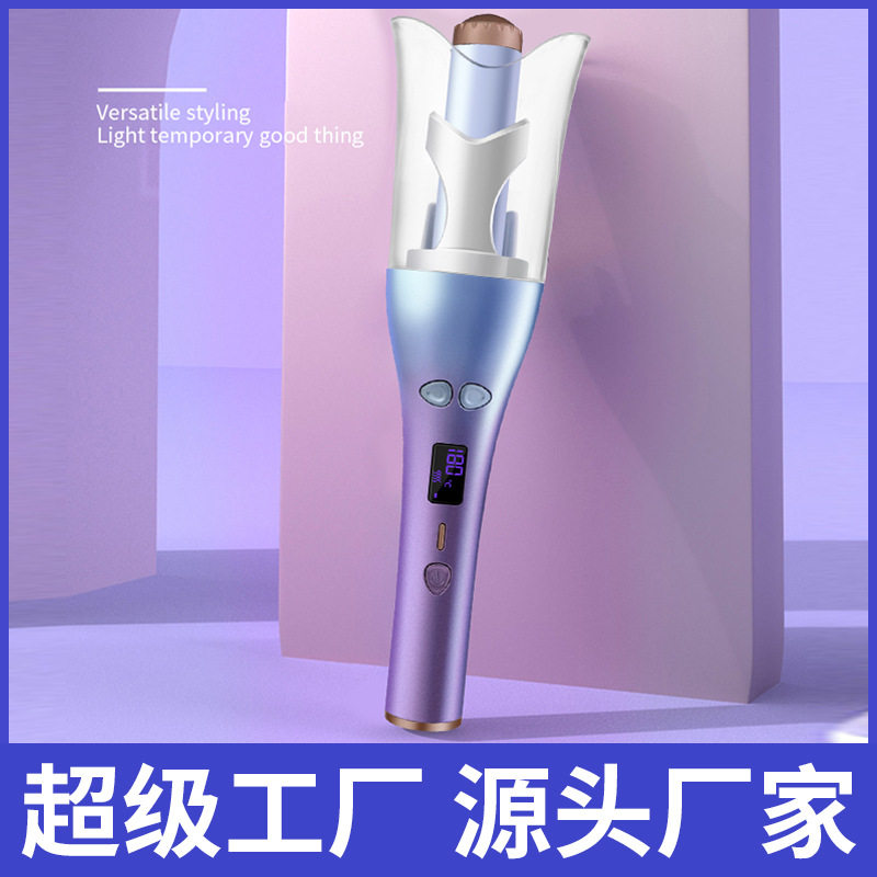 烫发器自动卷发棒厂家卷发神器懒人夹板烫发棒直卷两用电卷棒蛋卷