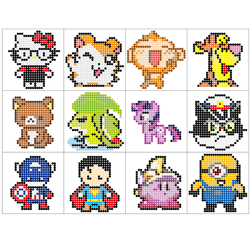 diy手工书动漫制作材料拼豆豆