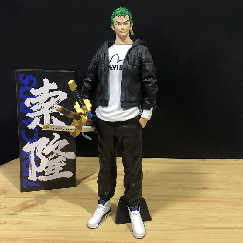 海贼王潮牌索隆手办三刀流模型男生帅哥生日礼物潮流动漫周边摆件