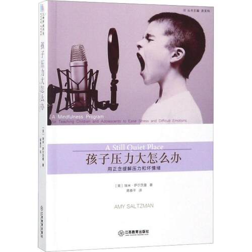正版包邮  父母学校书系：孩子压力大怎么办·用正念缓解压力和坏情绪 9787539297842 (美)埃米·萨尔茨曼(Amy Saltzman) 江西教育
