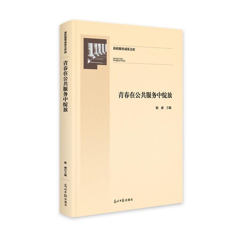 正版包邮  青春在公共服务中绽放(精装) 9787519473136 光明日报出版社 耿睿