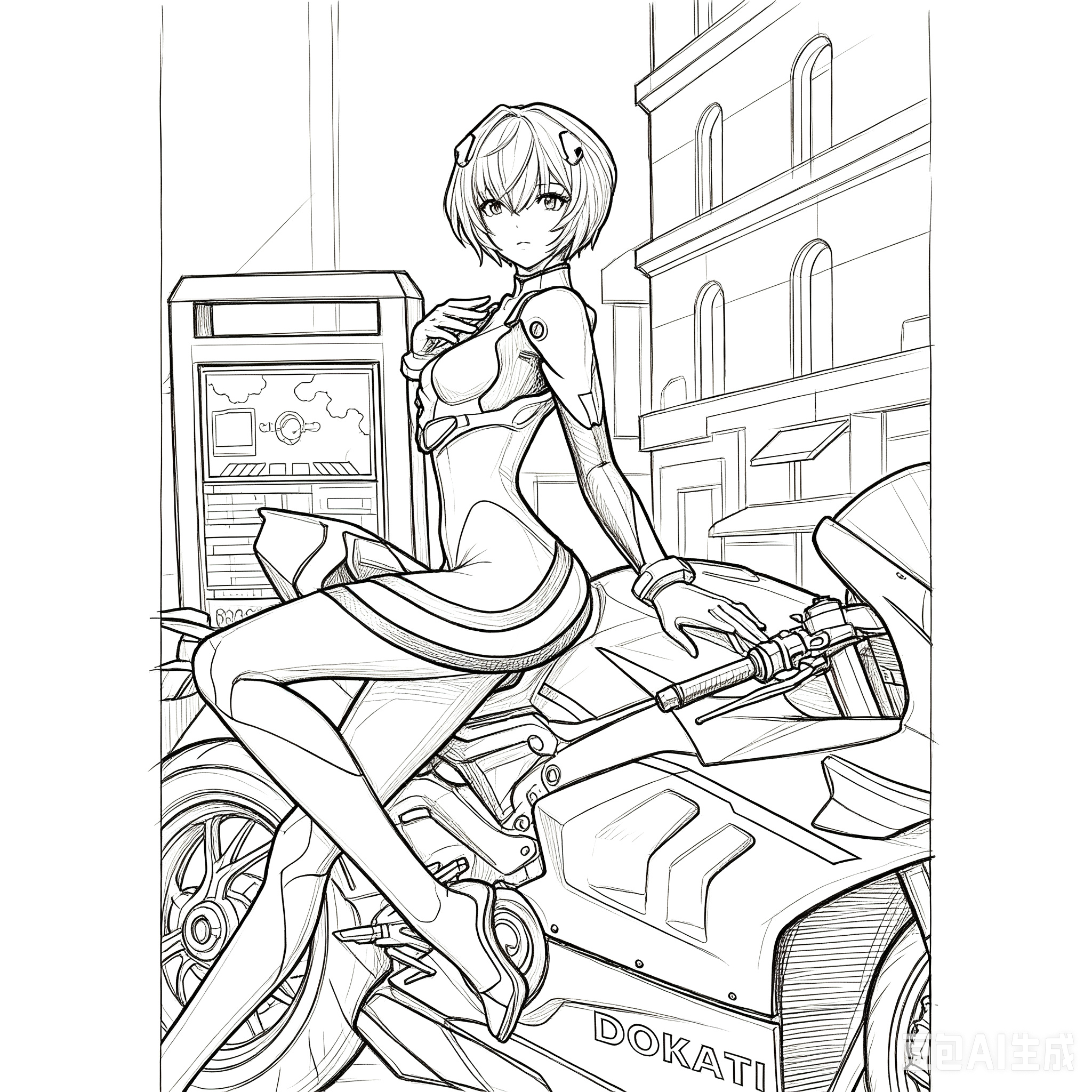JC模玩机车丽补款 现货GK雕像
