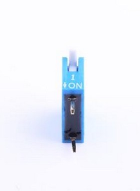 DP-01BP 拨码开关 蓝色1PIN立式直插琴键式侧拨拨码开关 插件