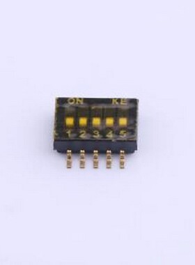 DSHP05TSGET 拨码开关 1.27mm 5位贴片拨码开关(S脚) SMD-10P,5.4