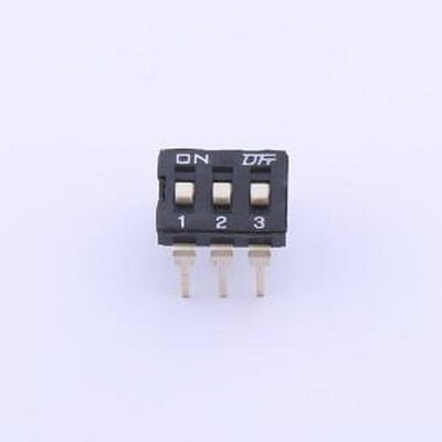 KH-10027A-HL2.54-3P 拨码开关 KH-10027A-HL2.54-3P 插件
