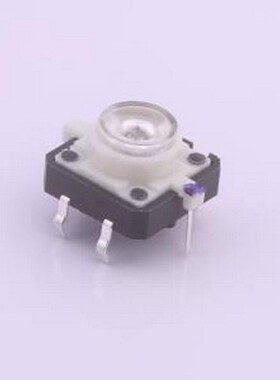 K6-1212A02 轻触开关 12.00mmx12.00mm 红色带灯开关 插件