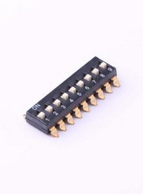 TO-09 拨码开关 拨码开关贴片黑色09P-9PIN间距2.54mm立式贴片正
