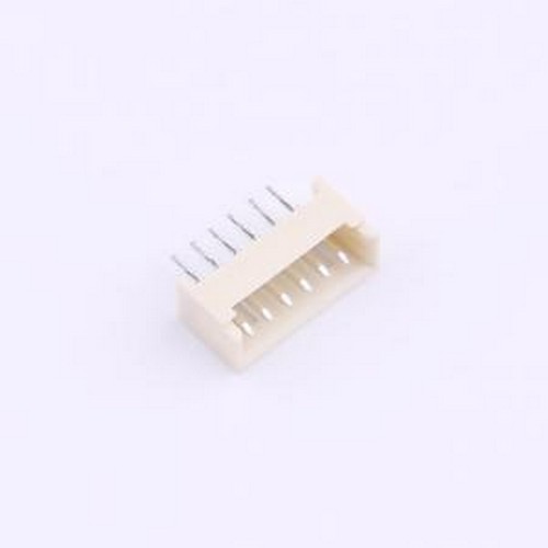 JS12T-S06MXA-00 线对板针座 MX 1.25mm 1x6P 直针 耐高温 插件,P