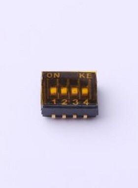 DSHP04TJGER 拨码开关 4位 1.27mm脚距内弯脚贴片式 拨码开关 SMD