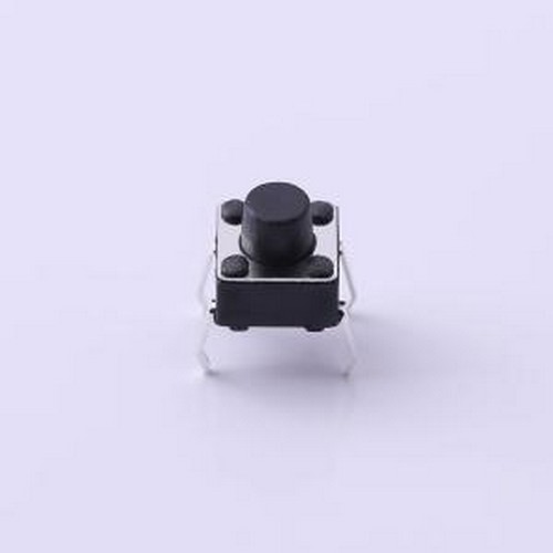 TS-1095-A5B3-D1 轻触开关 轻触开关6*6*6.0mm插件四脚DIP圆柄黑