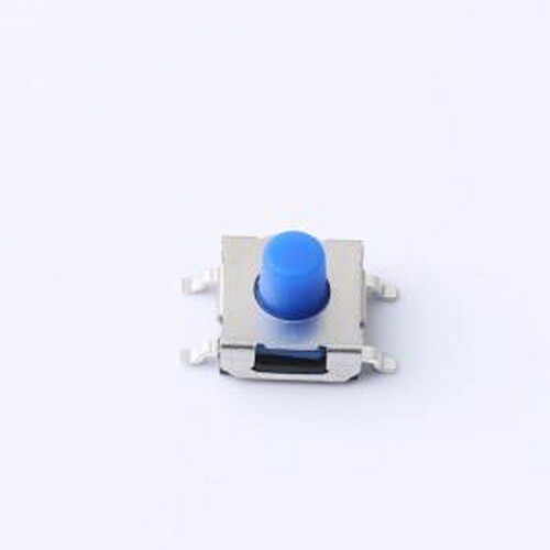 YTS1S0054DUG00 轻触开关 6.2X6.2X5.2 400gf硅胶蓝钮G脚 SMD