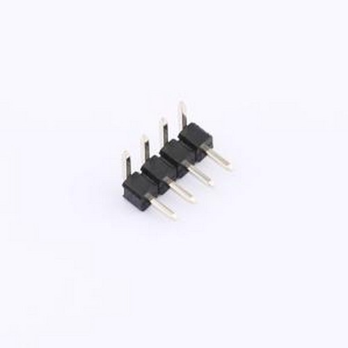 CS-1110-1X4(L10.8)PA6T 排针 1x4P 间距:2.54mm 弯插,P=2.54mm原