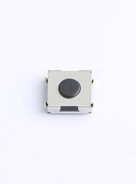 TVEU01-N025BB-R 轻触开关 6.2X6.2/翘脚/2.5H/180gf/全黑/不接地