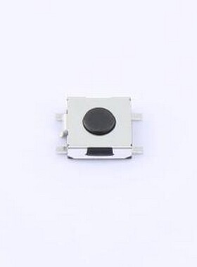 TVEF02-E025BB-R 轻触开关 6.2X6.2/平脚/2.5H/180gf/全黑/接地/