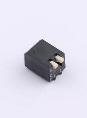 DSPV-02-LS-GET 拨码开关 2.54mm间距 2位 琴键式贴片侧拨 黑色