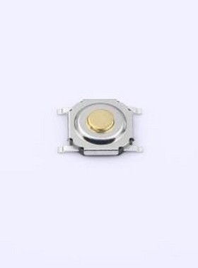 TVCM17-015CY-R 轻触开关 4X4/贴片/1.5H/250gf/黑底铜钮/圆盖防
