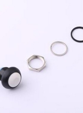 YTS8P012NL1WT00 按键开关 白色Φ12手柄塑胶按钮 5.5N 复位按动