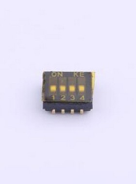 DSHP04TJGET 拨码开关 1.27mm 4位贴片拨码开关(J脚) SMD-8P,5.4x