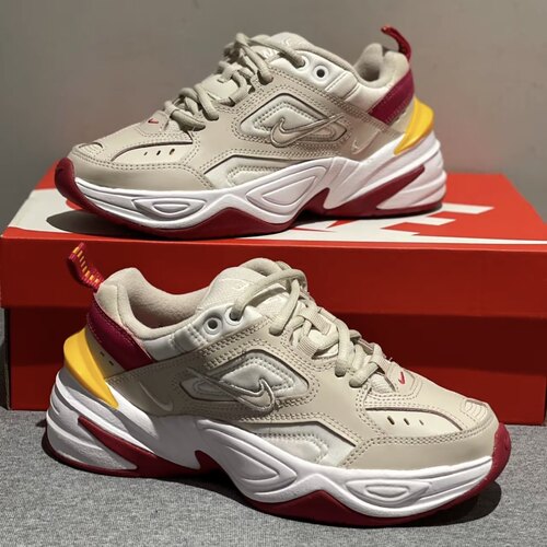 Nike M2K Tekno 运动时尚舒适低帮 老爹鞋 女款 红沙色AO3108-016