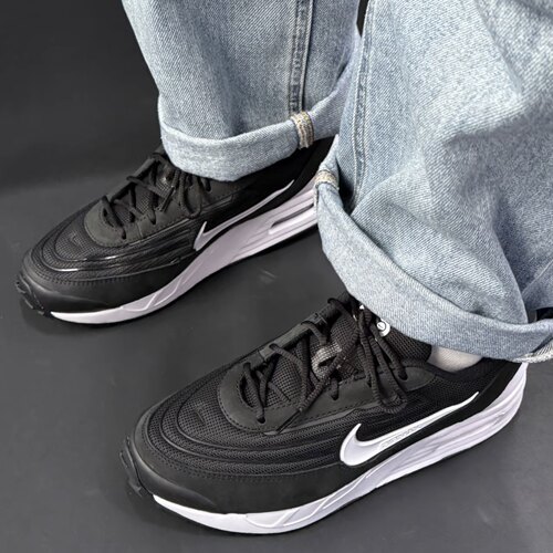 Nike AIR MAX VERSE 舒适 透气 低帮 跑步鞋 男款 黑色FV1302-003