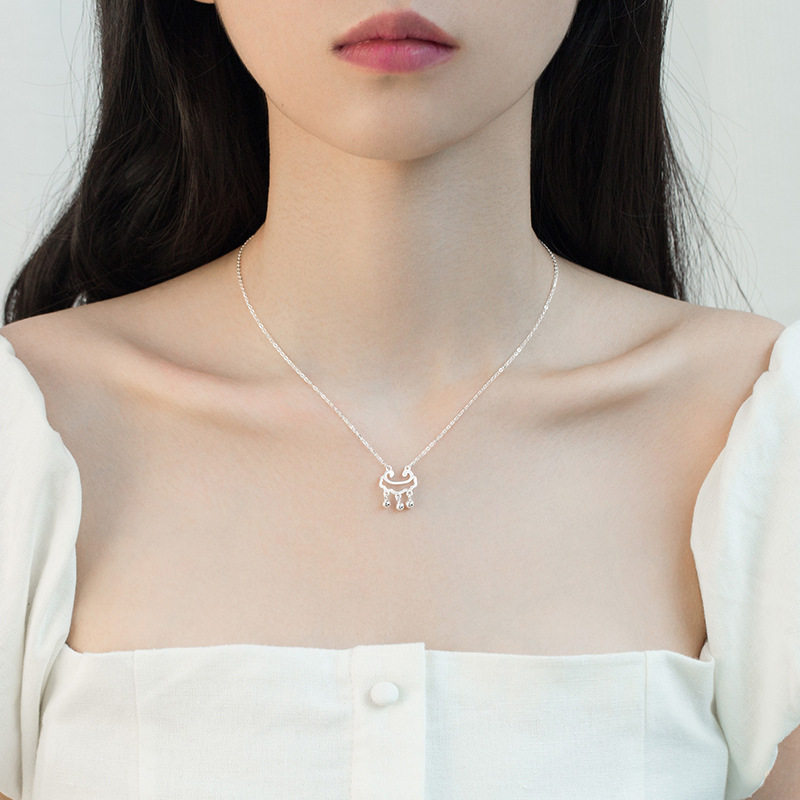 平安锁项链女小众设计ins如意铃