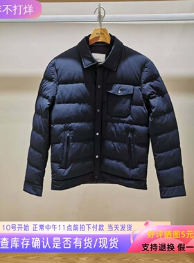 哈吉斯hazzys男士羽绒服2025冬季新款翻领轻薄鹅绒服ASFZU0CDU44