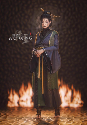 蜘蛛精四妹之黑神话WuKong悟空整体OBJ3d打印模型stl图纸文件素材