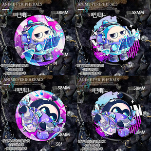 蛋仔派对周边吧唧超燃竞技场小黑小蓝徽章痛包挂件自印谷子马口铁