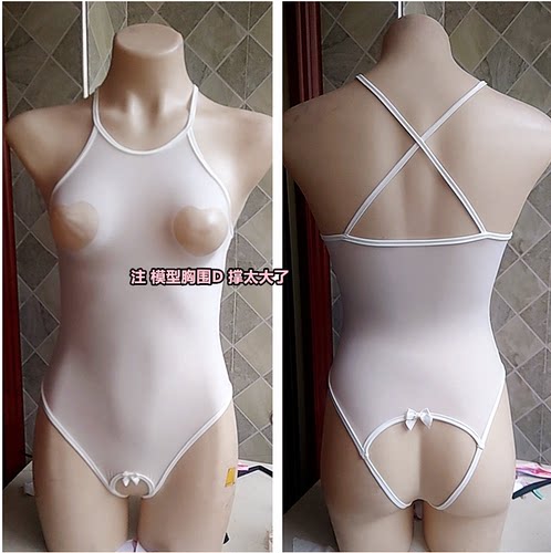 半透镂空PP少男少女泳衣