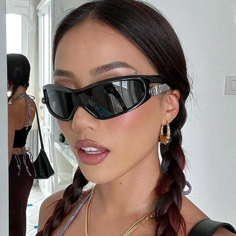 平光护目欧美女金属太阳镜