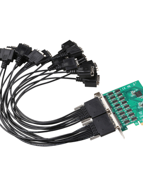 PCI-E转16口串口卡RS232信号支持信创麒麟统信国产化平台XR17V358