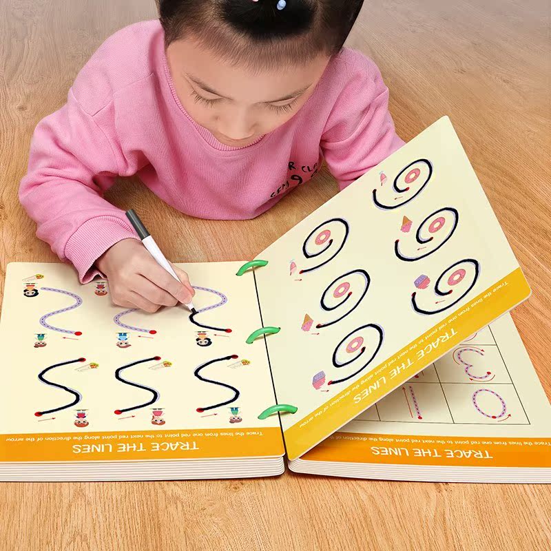 控笔训练幼儿园入门画画幼儿童小班线条专注初学学生