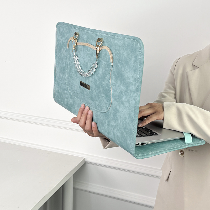 适用macbookair保护套13寸2025新款M4苹果笔记本Pro14/16手提包通勤简约联想华为电脑包女