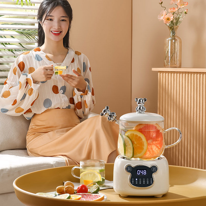 新博成养生壶办公室小型多功能家用保温煮茶器全自动加厚玻璃电炖