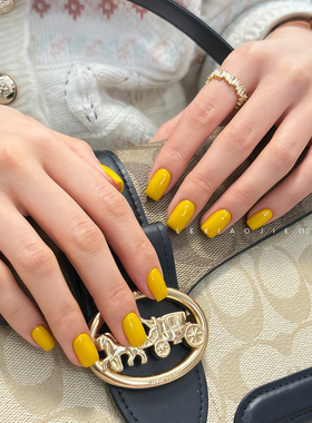 乐小姐大头娃娃110号色苗黄色显白明艳美甲店专用光疗甲油胶