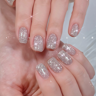 乐小姐云朵画画A001闪亮钻碎钻高闪罐装 甲油胶美甲店专用3g需烤灯