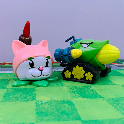 植物大战僵尸玩具儿童香蒲猫尾草玉米加农炮二代火爆辣椒樱桃炸弹