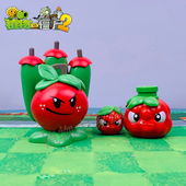 植物大战僵尸玩具苹果迫击炮追击炮桑葚爆破手苹果炮弹冰西瓜投手