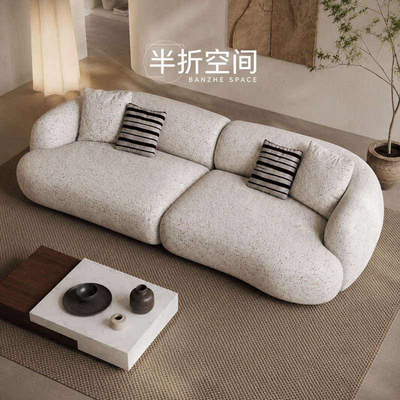 意式极简拂晓布艺沙发可拆洗