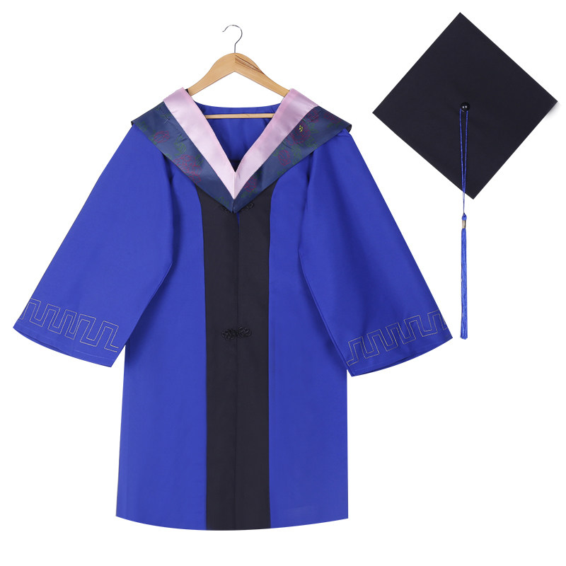 学士服硕士服大学生学位服文科工科医科毕业礼服演出服袍logo定制