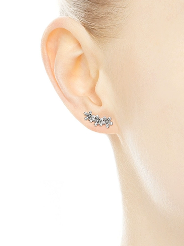 Pandora, весенние серьги, серебро 925 пробы, подарок на день рождения